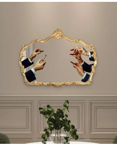 Seletti - Specchio con Cornice "ToiletPaper Baroque"