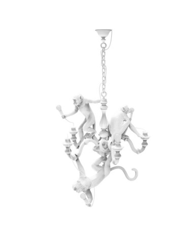 Seletti - Lampadario "Monkey Chandelier" Bianco