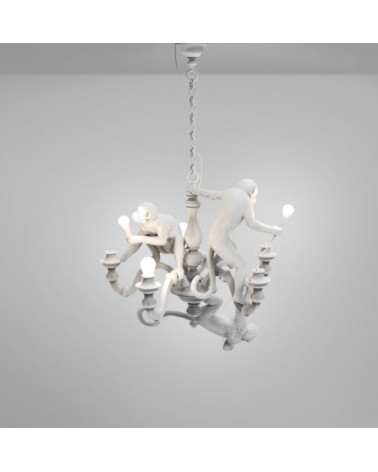 Seletti - Lampadario "Monkey Chandelier" Bianco